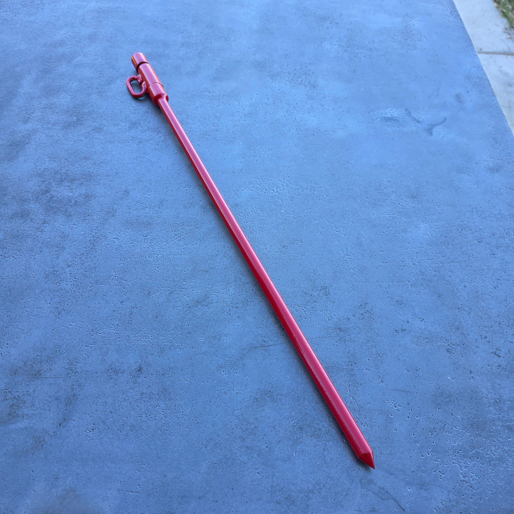 24" Stake in bright red